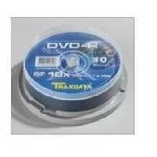Medij DVD-R TRAXDATA, 4.7GB, printable, spindle 10 komada