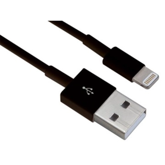 Kabel VELLEMAN, za Apple USB-A na Apple Lightning, crni