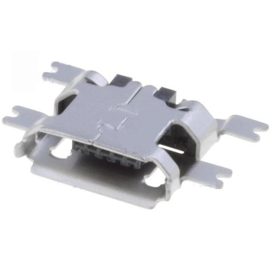 Konektor USB micro B 2.0 (Ž), SMD, kutni, za pločicu Konektor USB micro B 2.0 (Ž), SMD, kutni, za pločicu