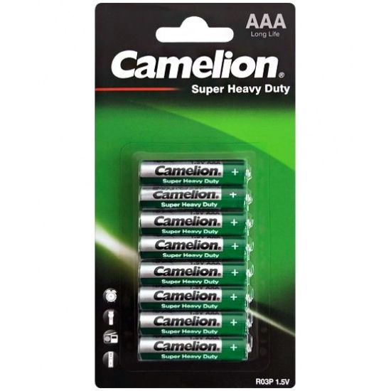 Baterija Zinc-Carbon 1,5V AAA - blister 4+4 kom, Camelion GREEN 