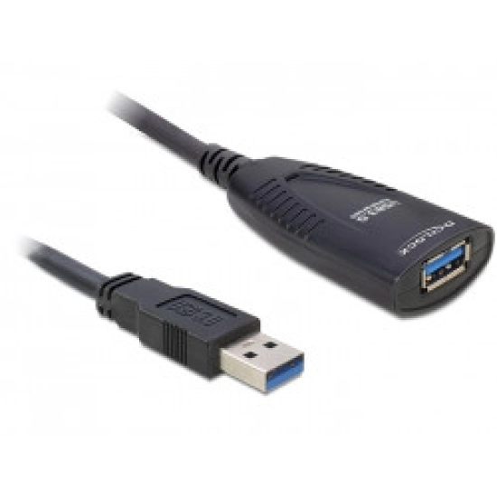 Kabel DELOCK, USB 3.0 A (M) na USB 3.0 A (Ž), produžni+repeater, 5m