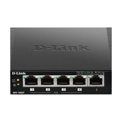 Switch D-LINK DES-1005P, 10/100 Mbps, 5-port   - D-Link