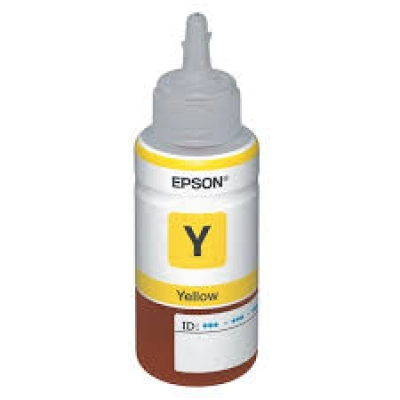 Tinta EPSON T6644, žuta, za EcoTank L110/L120/L121/L1300/L1455/L210/L220/L300/L3050/L3060/L3070/L310/L355/L365/L382/L386/L455/L486/L550/L565/L605/L655   - Epson