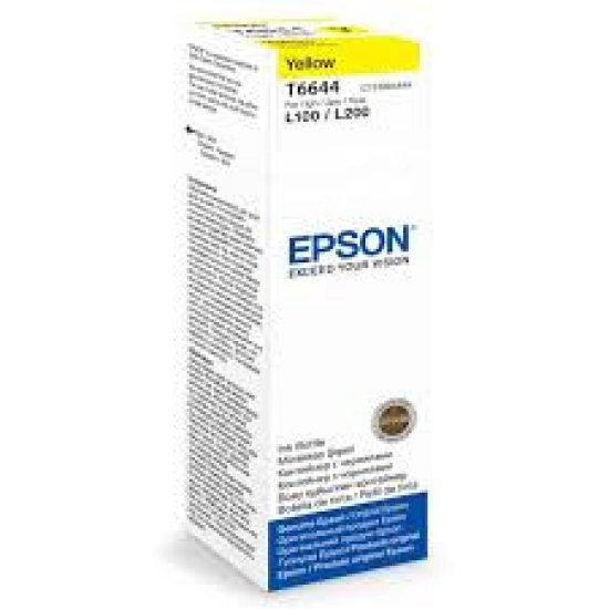 Tinta EPSON T6644, žuta, za EcoTank L110/L120/L121/L1300/L1455/L210/L220/L300/L3050/L3060/L3070/L310/L355/L365/L382/L386/L455/L486/L550/L565/L605/L655 Tinta EPSON T6644, žuta, za EcoTank L110/L120/L121/L1300/L1455/L210/L220/L300/L3050/L3060/L3070/L310/L355/L365/L382/L386/L455/L486/L550/L565/L605/L655