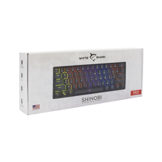 Tipkovnica WHITE SHARK GK-2022 Shinobi, mehanička, crveni switch, crna Tipkovnica WHITE SHARK GK-2022 Shinobi, mehanička, crveni switch, crna