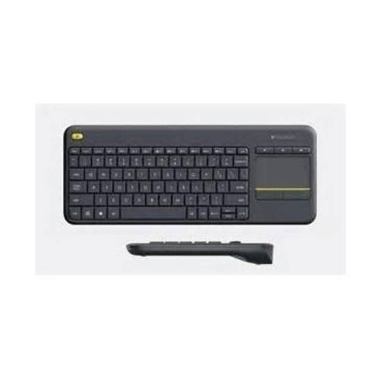 Tipkovnica LOGITECH K400+, bežična, crna