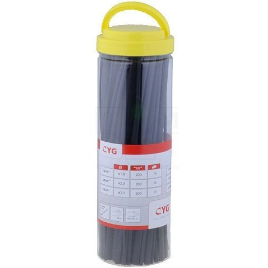 Bužir termo - set 80 x 20cm, crni, 2:1 Bužir termo - set 80 x 20cm, crni, 2:1