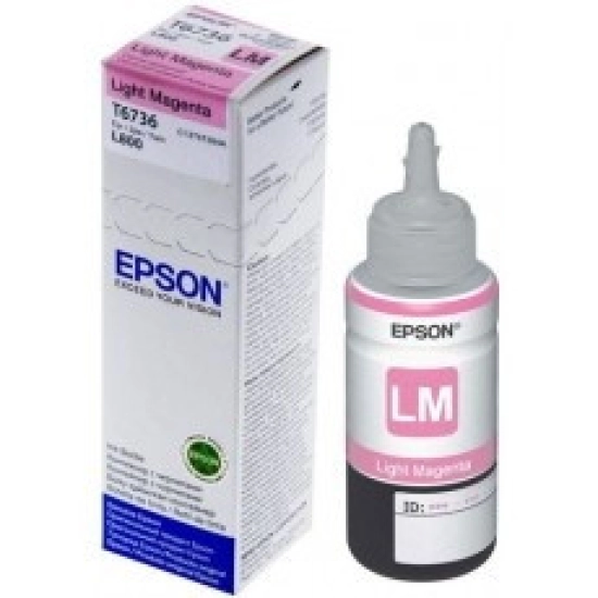 Tinta EPSON T6736, C13T67364A, light-magenta, za EcoTank L1800/L800/L805/L810/L850 Tinta EPSON T6736, C13T67364A, light-magenta, za EcoTank L1800/L800/L805/L810/L850