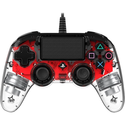 Gamepad NACON PS4 Illuminated Compact, žičani, crveni - Nacon Gamepad NACON PS4 Illuminated Compact, žičani, crveni - Nacon