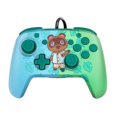 Gamepad PDP NINTENDO Switch Faceoff Deluxe Controller + Audio, Animal Crossing   - Nintendo