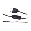 Kabel mrežni 2x0.75 GOOBAY, s prekidačem i utikačem, crni