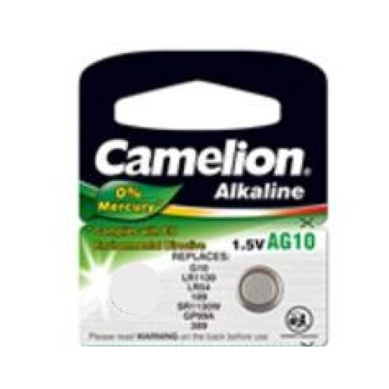 Baterija alkalna Camelion 1.5V AG10 LR54 bez žive 1 kom Baterija alkalna Camelion 1.5V AG10 LR54 bez žive 1 kom