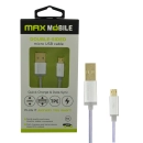 Kabel MAXMOBILE, USB A na USB micro B 2.0, srebrni, 1m