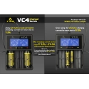 Punjač baterija Ni-MH/Li-ion, za 4 komada baterija, USB, XTAR VC4