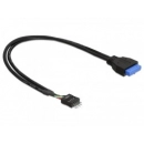 Kabel DELOCK, USB 3.0 Pinhead (Ž) na USB 2.0 Pinhead (M), 45cm 83791