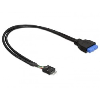 Kabel DELOCK, USB 3.0 Pinhead (Ž) na USB 2.0 Pinhead (M), 45cm 83791   - Podatkovni kabeli