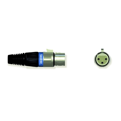 Konektor XLR 3-pin (ž) za kabel, SPF3XLR-B TASKER PLAVI   - Tasker