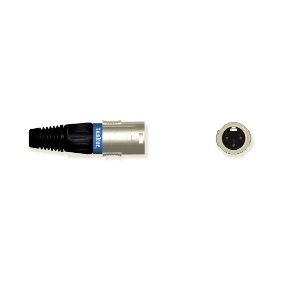 Konektor XLR 3-pin (M) za kabel, SPM3XLR-B TASKER, plavi