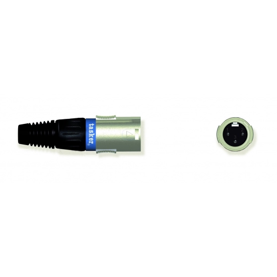 Konektor XLR 3-pin (m) za kabel, SPM3XLR-B TASKER PLAVI