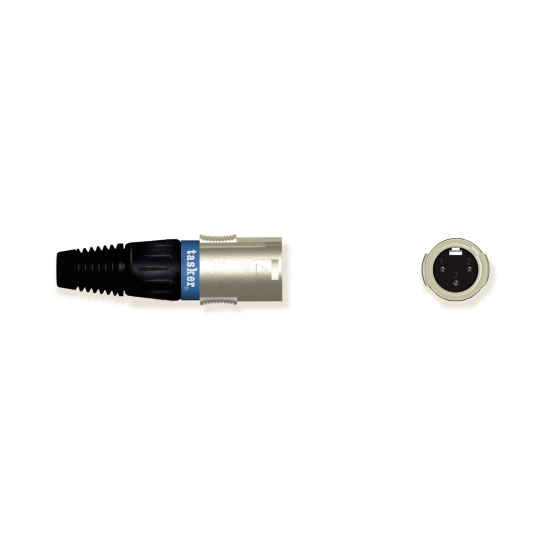 Konektor XLR 3-pin (m) za kabel, SPM3XLR-B TASKER PLAVI