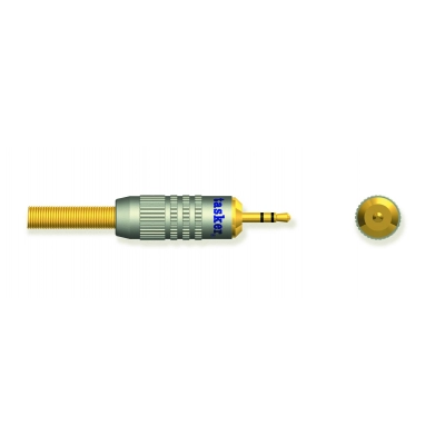 Konektor 3.5mm TRS (m) za kabel, metalni, pozlaćeni SP55 JACK TASKER   - Tasker
