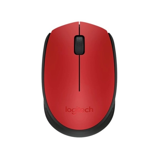 Miš LOGITECH M171, bežični, 1000 DPI, USB A, crveni