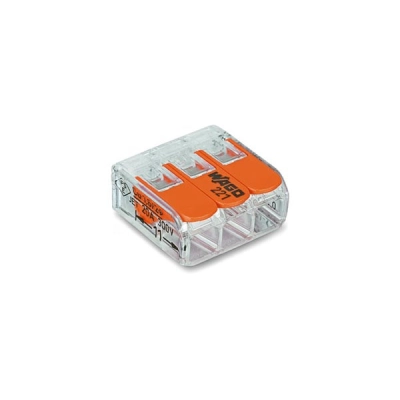 Stezaljka tropolna s polugom, 0.2-4 mm, WAGO 221-413   - Wago