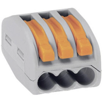 Stezaljka tropolna s polugom, 0.08-2.5 mm, WAGO 222-413   - Wago