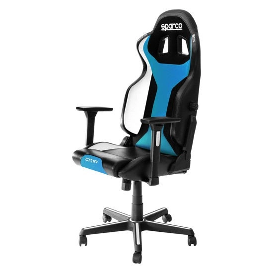 Gaming stolica SPARCO Grip, crno/svijetlo plava