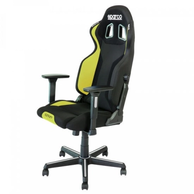 Gaming stolica SPARCO Grip, crno/žuta   - Gaming stolice