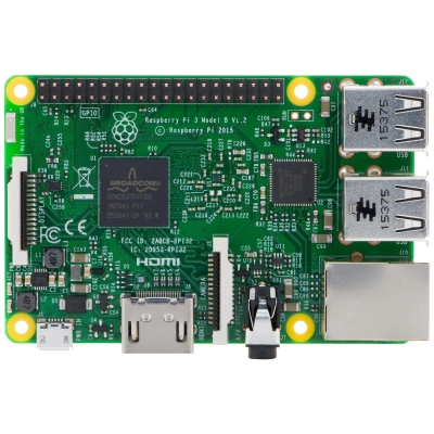 Raspberry Pi 3 model B, 1GB RAM, WiFi, Bluetooth onboard   - Raspberry Pi