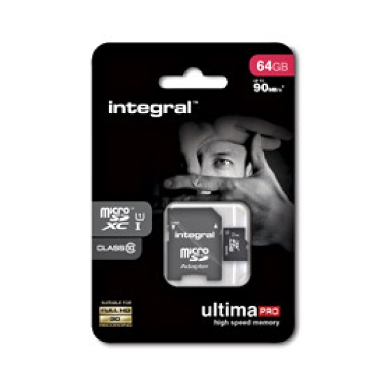 Memorijska kartica INTEGRAL UltimaPro, micro SDHC/XC, 64GB, Class 10 UHS-I