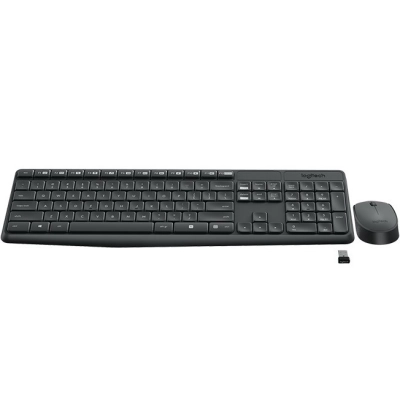 Tipkovnica + miš LOGITECH MK235, bežična, siva   - Logitech Summer Promo