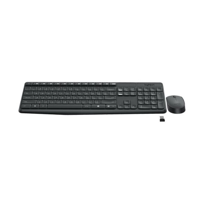 Tipkovnica + miš LOGITECH MK235, bežična, siva - Tipkovnica + miš Tipkovnica + miš LOGITECH MK235, bežična, siva - Tipkovnica + miš