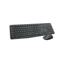 Tipkovnica + miš LOGITECH MK235, bežična, siva