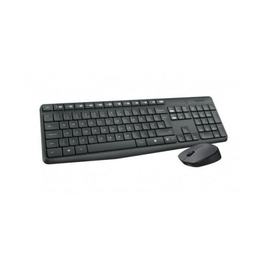 Tipkovnica + miš LOGITECH MK235, bežična, siva Tipkovnica + miš LOGITECH MK235, bežična, siva