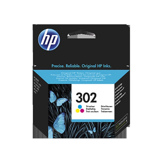 Tinta HP 302, F6U65AE, tri-color, za DeskJet 1110/2130/3630/ENVY 4510/4520/OfficeJet 3830/4650/5220/5230/5232