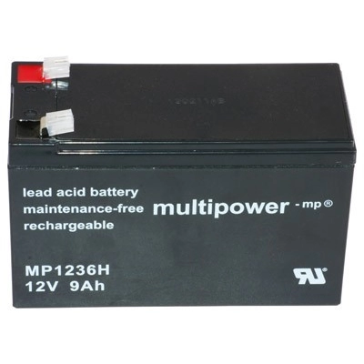 Baterija akumulatorska MULTIPOWER MP1236H, 12V, 9Ah, za UPS, 151x65x94 mm   - Akumulatorske baterije