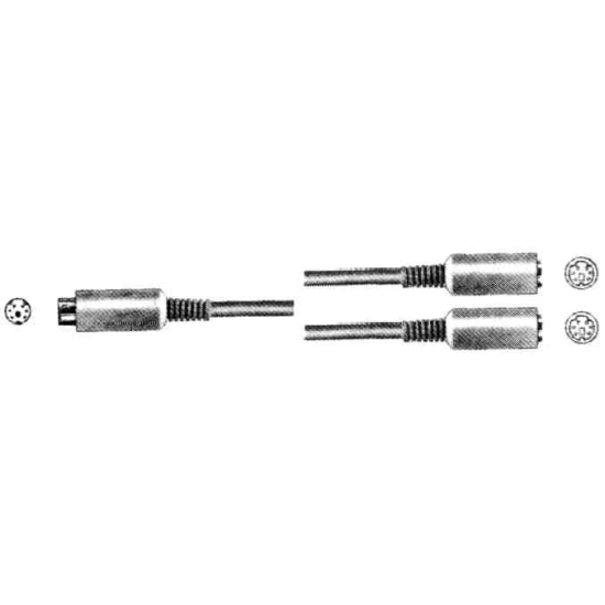 Kabel INLINE, PS/2 (M) na 2x (Ž)