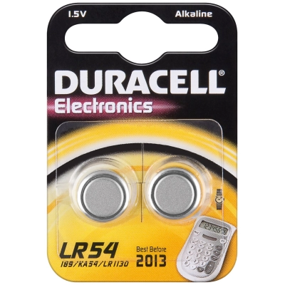 Baterija alkalna Duracell LR54 (AG10 LR1131 V10GA L1131) 2 kom   - Jednokratne baterije