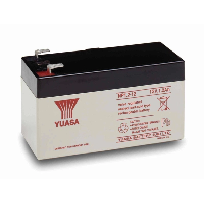 Baterija akumulatorska YUASA NP1.2-12 12V 1.2AhF4.8 97x43x53 mm   - Yuasa