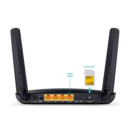 Router TP-LINK TL-MR6400, 4G LTE, 300 Mbps, SIM slot Router TP-LINK TL-MR6400, 4G LTE, 300 Mbps, SIM slot