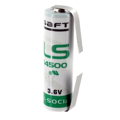 Baterija litijeva 3,6V AA  LS 14500, SAFT, sa listićima   - Saft