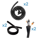 Set UVI Desk Cable Managment Kit (2x UVITCS + 2x UVIFCWS + 2x UVIBCS)