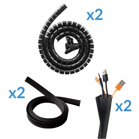 Set UVI Desk Cable Managment Kit (2x UVITCS + 2x UVIFCWS + 2x UVIBCS)