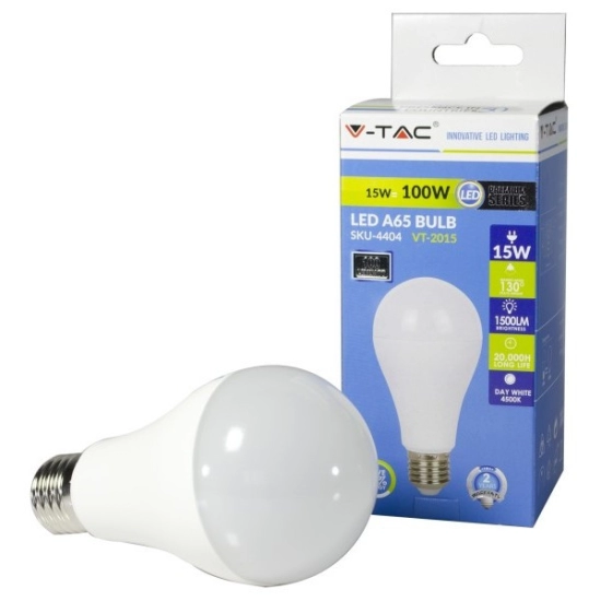 Žarulja LED E27 15W, 6000K, hladno svjetlo,   VT-2015, SKU-4455