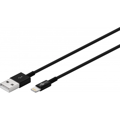 Kabel GOOBAY, za Apple USB-A na Apple Lightning, crni, 1m   - RASPRODAJA zadnji komadi