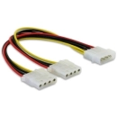 Kabel DELOCK, ATX Y-power 4pin (Ž) na 2x 4pin (M) Molex, 11cm 82100