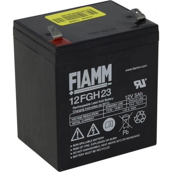 Baterija akumulatorska FIAMM 12FGH23, 12V, 5Ah, za UPS, 90x70x108 mm