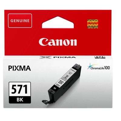 Tinta CANON CLI-571BK, crna, za Pixma MG5751/MG5752/MG5753/MG685/MG5750/MG6852/MG6851/MG6850/MG7753/MG7752/MG7751/MG7750/TS6050/TS5050/TS5055/TS5053/TS5051/TS6052/TS6051/TS805x/TS9050/TS9055